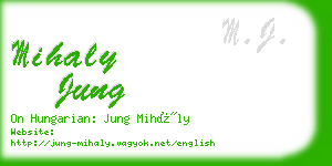 mihaly jung business card